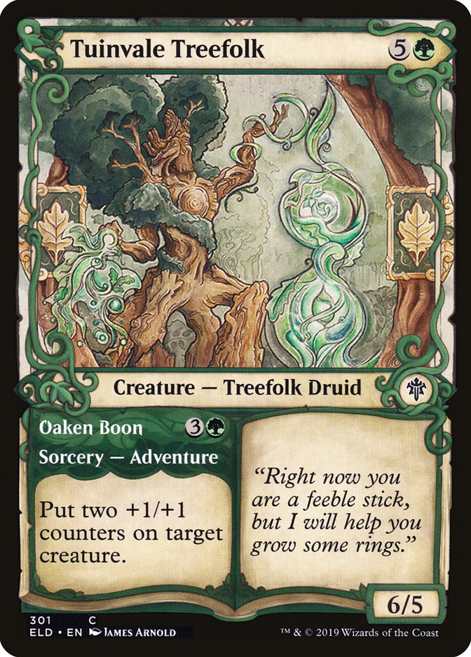 Tuinvale Treefolk // Oaken Boon, Throne of eldraine Card Art