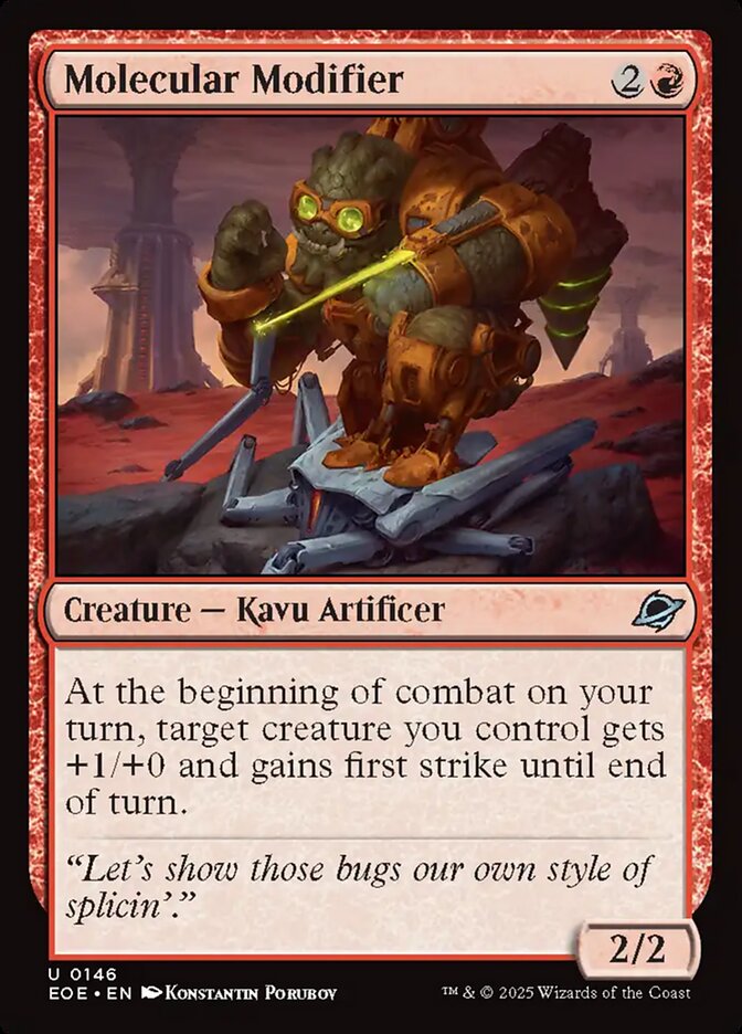 Molecular Modifier, Edge of eternities Card Art