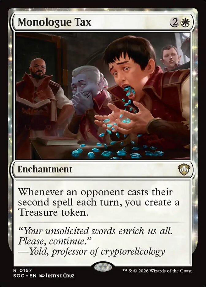 Monologue Tax, Secrets Of Strixhaven Commander Card Art