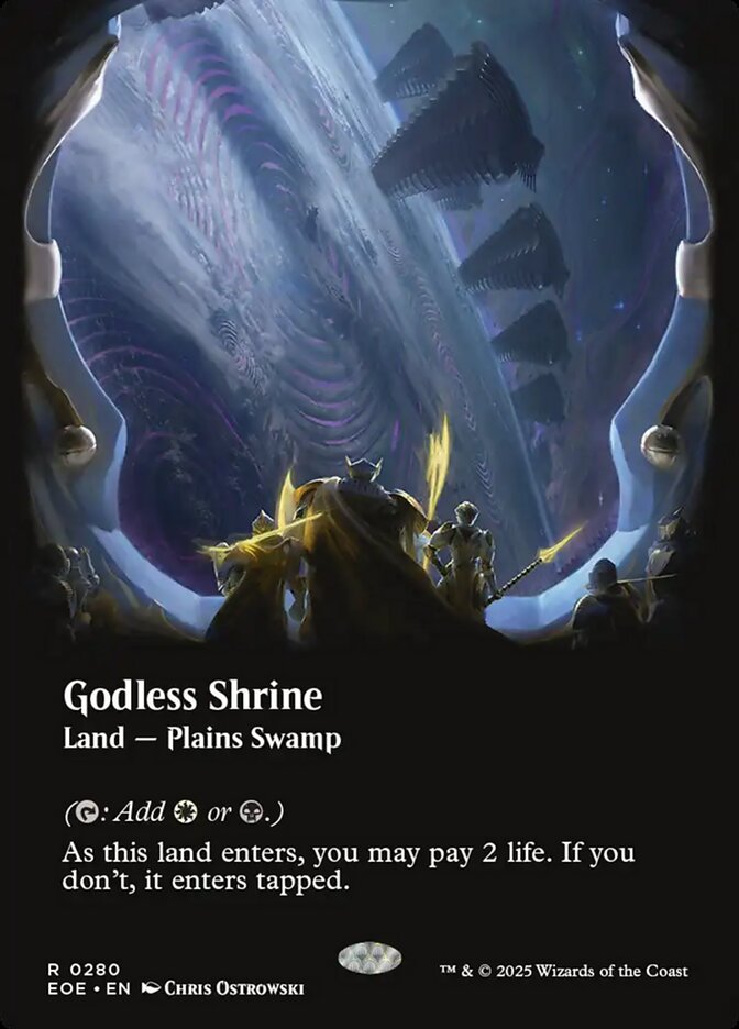 Godless Shrine, Edge of eternities Card Art