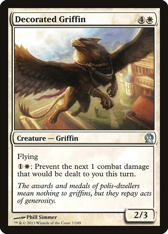 Decorated Griffin, Theros Card Art