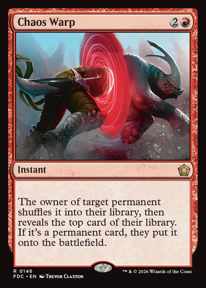 Chaos Warp, Foundations Commander Card Art