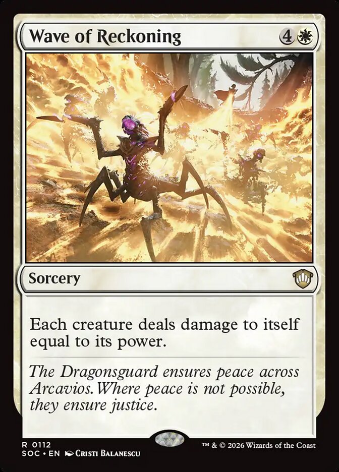 Wave of Reckoning, Secrets Of Strixhaven Commander Card Art