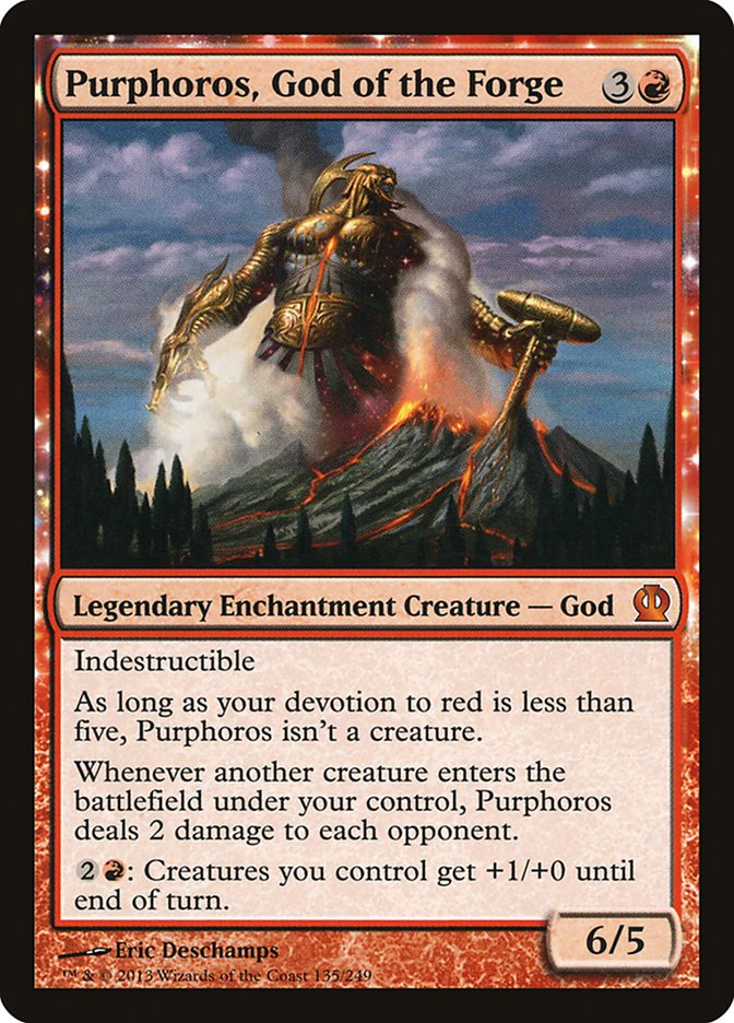 Purphoros, God of the Forge, Theros Card Art