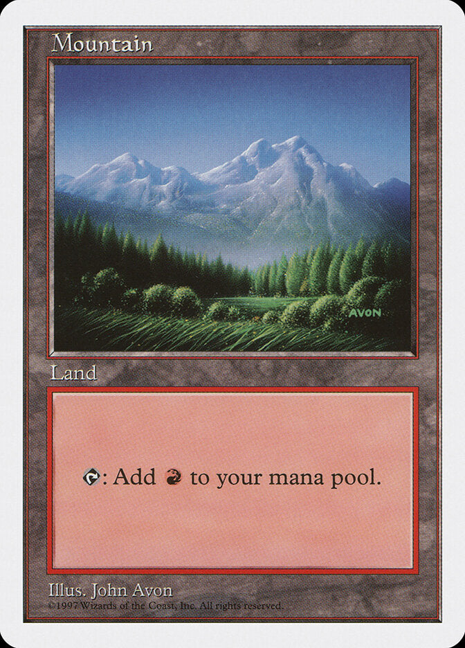 Mountain, Fifth Edition Card Art