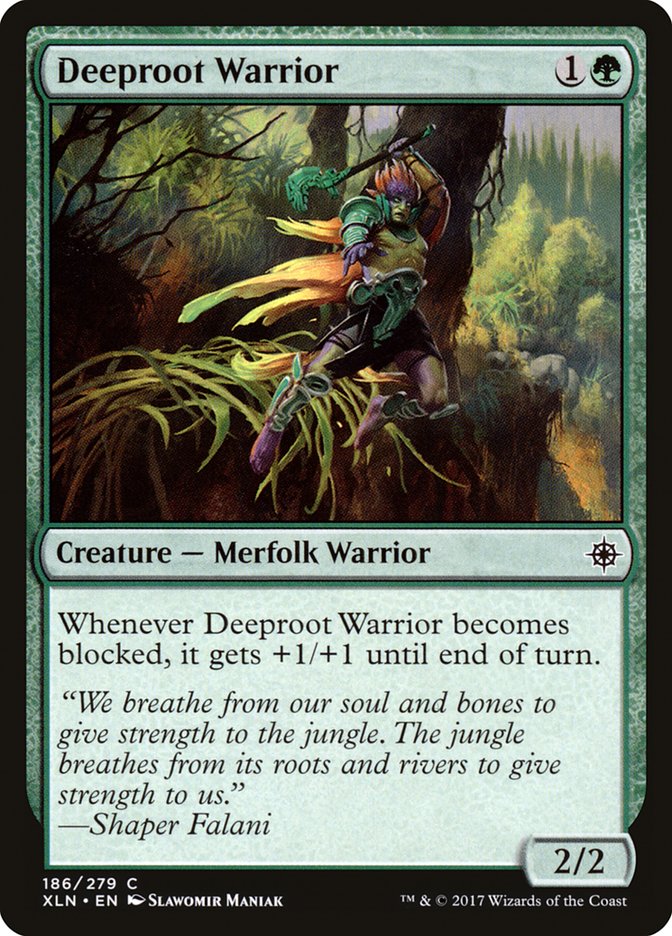 Deeproot Warrior, Ixalan Card Art