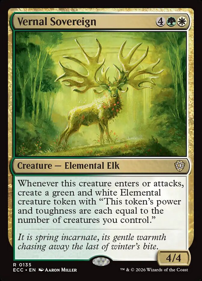 Vernal Sovereign, Lorwyn Eclipsed Commander Card Art