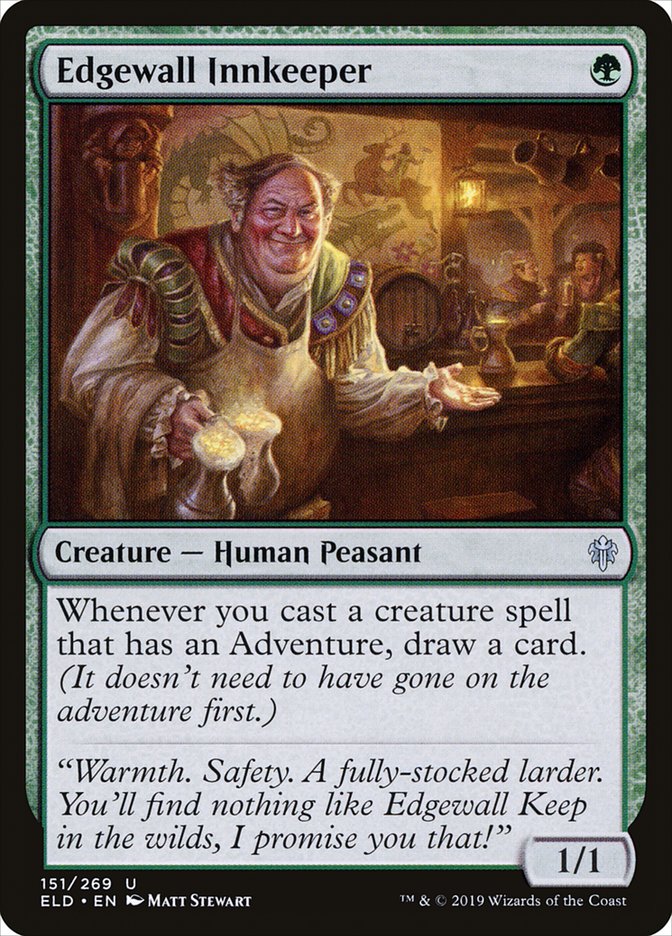 Edgewall Innkeeper, Throne of eldraine Card Art