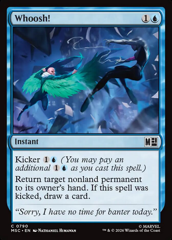 Whoosh!, Marvel Super Heroes Commander Card Art