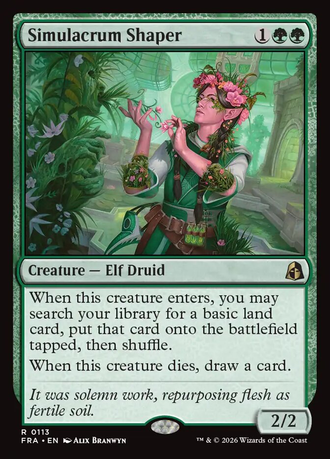 Simulacrum Shaper, Reality Fracture Card Art