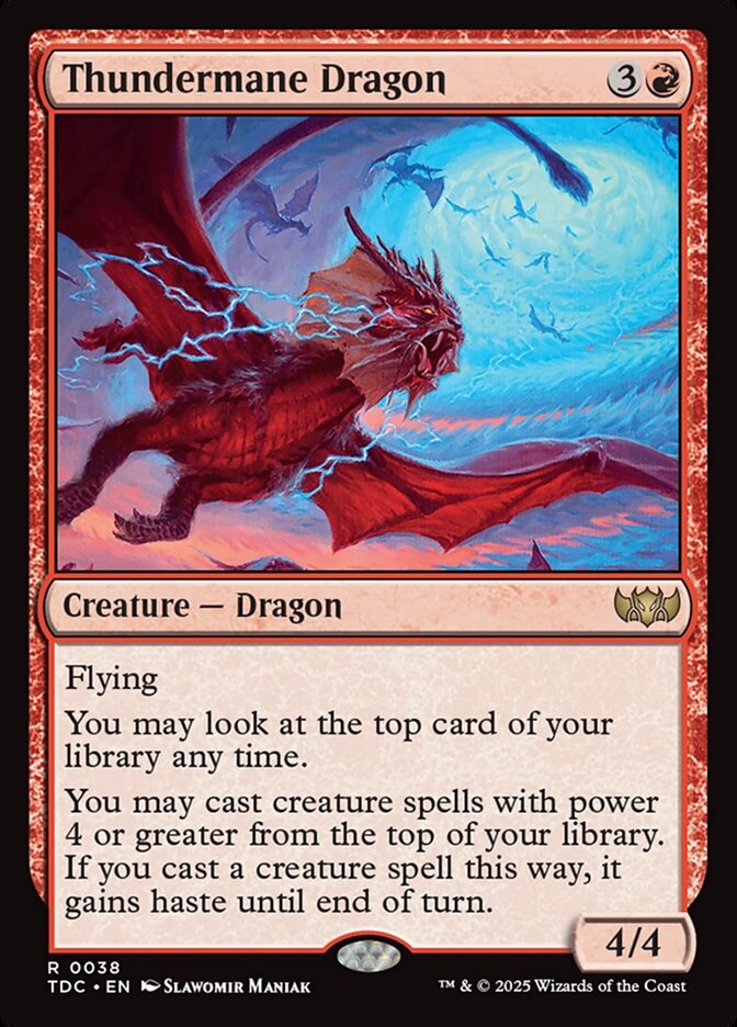 Thundermane Dragon, Tarkir: dragonstorm commander Card Art