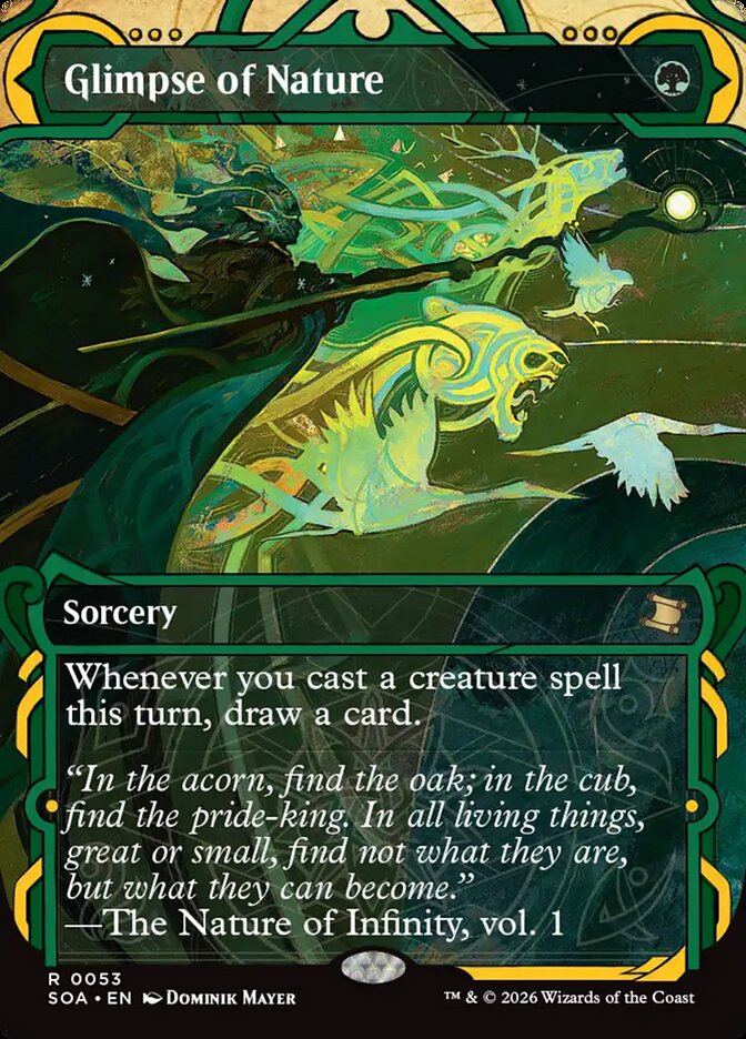 Glimpse of Nature, Secrets Of Strixhaven Mystical Archive Card Art