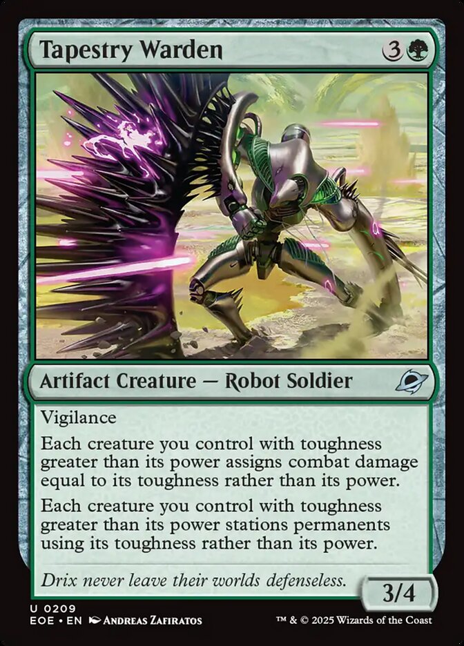 Tapestry Warden, Edge Of Eternities Card Art