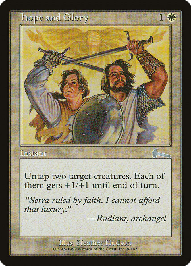Hope and Glory, Urza's legacy Card Art
