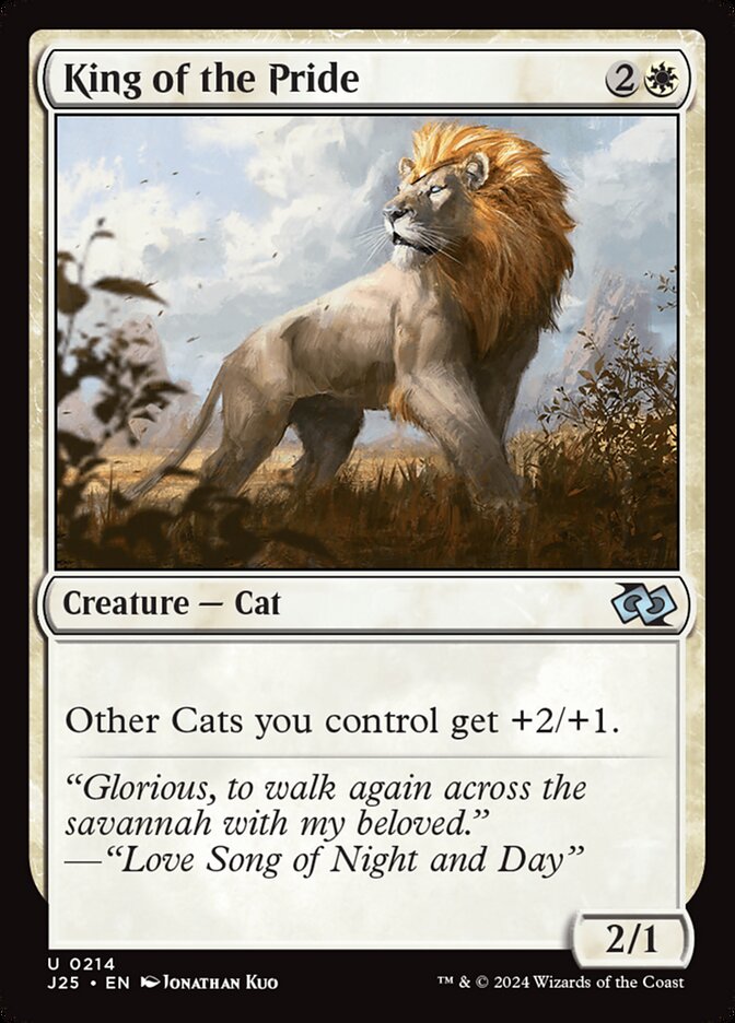 King of the Pride, Foundations Jumpstart Card Art