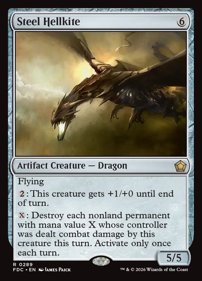 Steel Hellkite, Foundations Commander Card Art