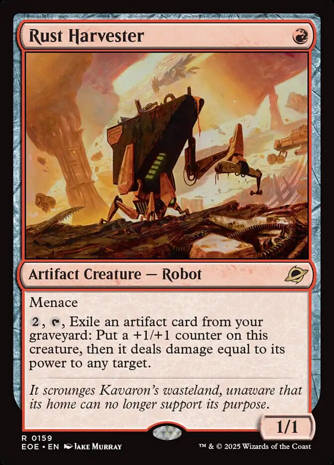 Rust Harvester, Edge of eternities Card Art