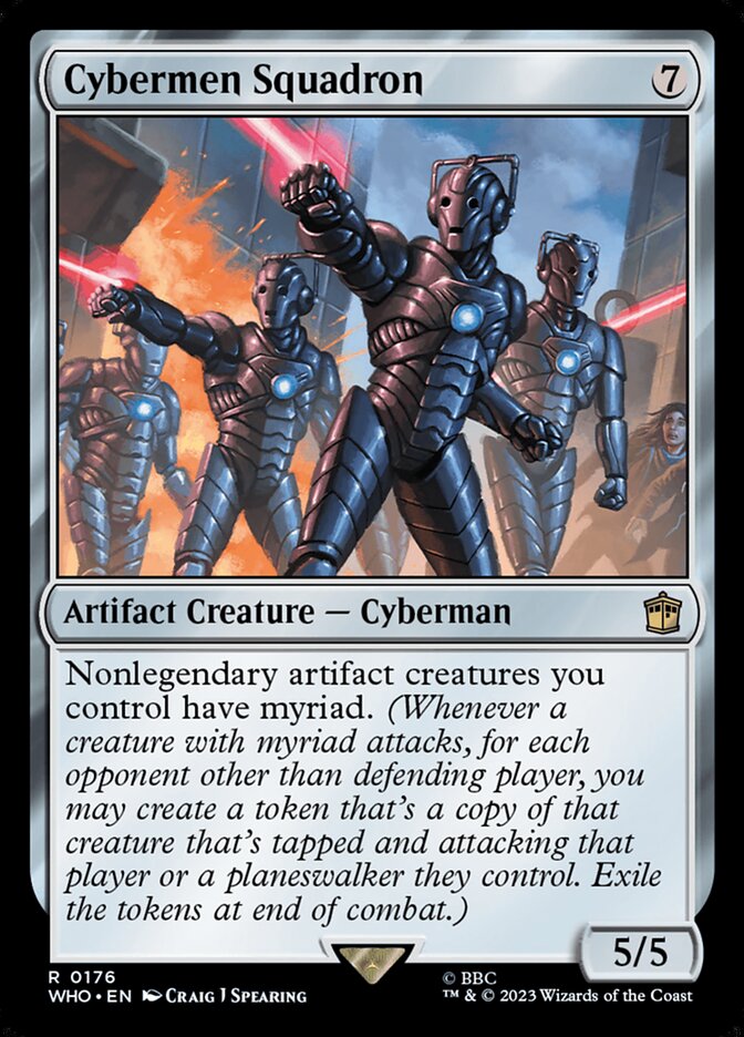 Cybermen Squadron, Doctor Who Card Art