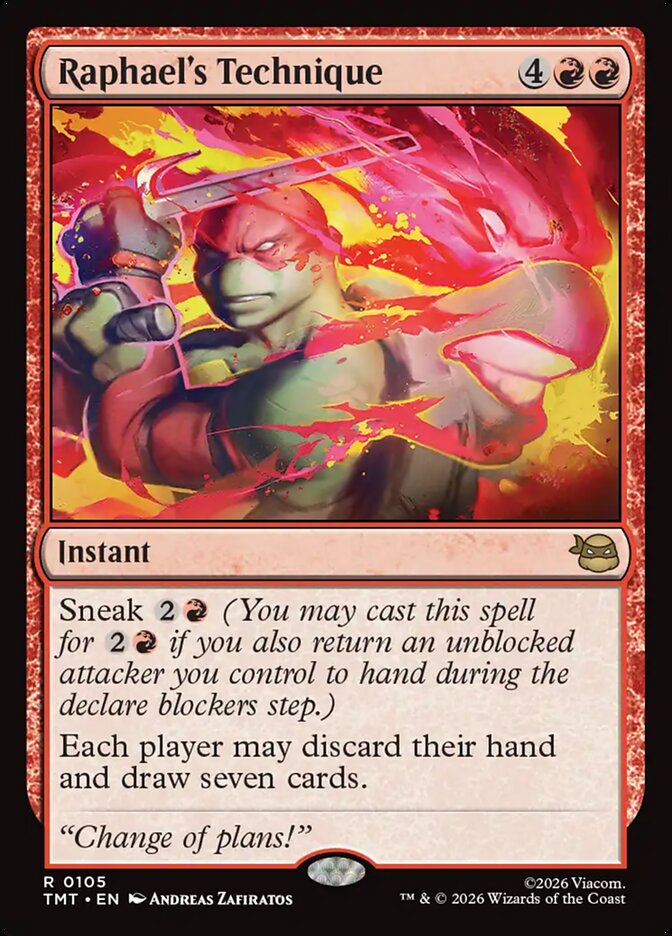 Raphael's Technique, Teenage Mutant Ninja Turtles Card Art