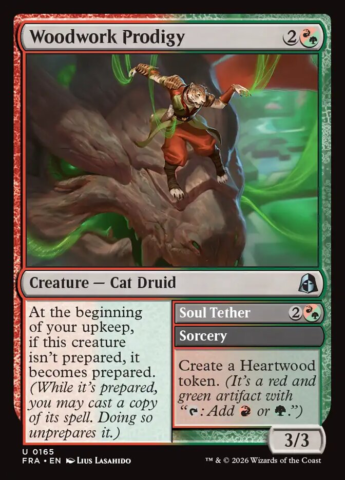 Woodwork Prodigy // Soul Tether, Reality Fracture Card Art