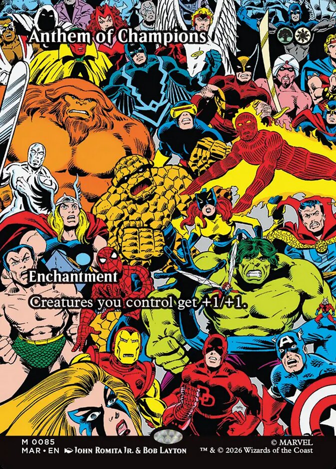 Anthem of Champions, Marvel Universe Card Art