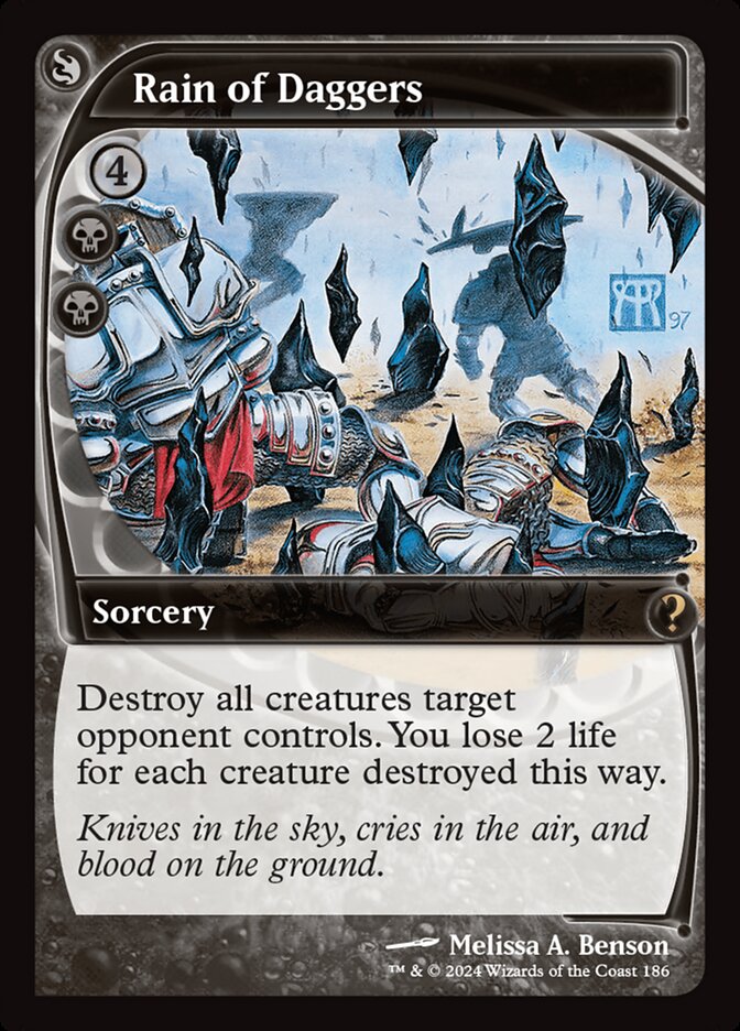 Rain of Daggers, Mystery Booster 2 Card Art