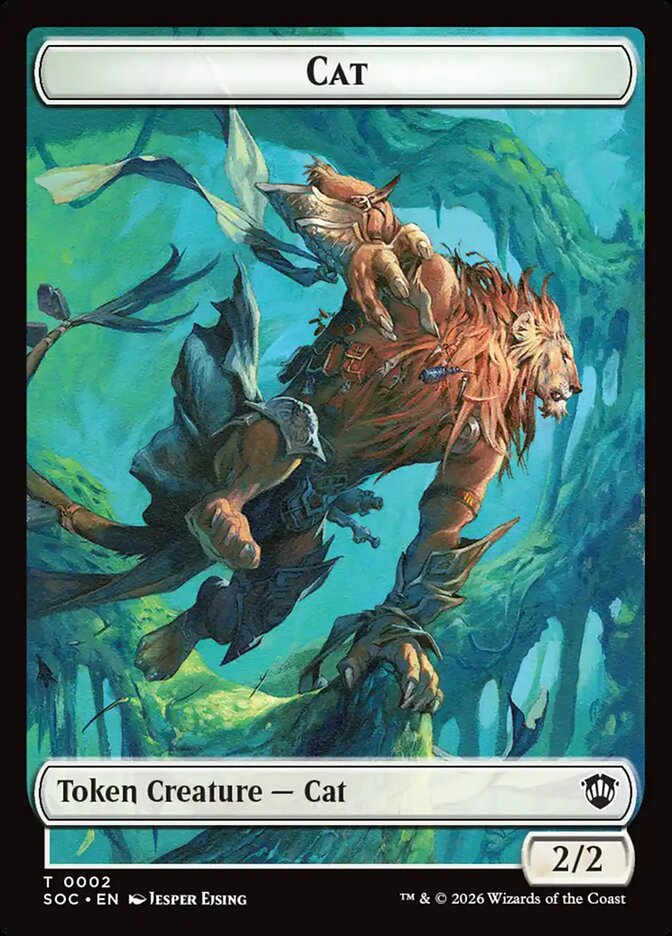 Cat, Secrets Of Strixhaven Commander Tokens Card Art