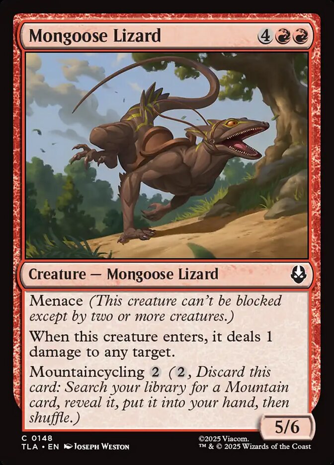 Mongoose Lizard, Avatar: The Last Airbender Card Art