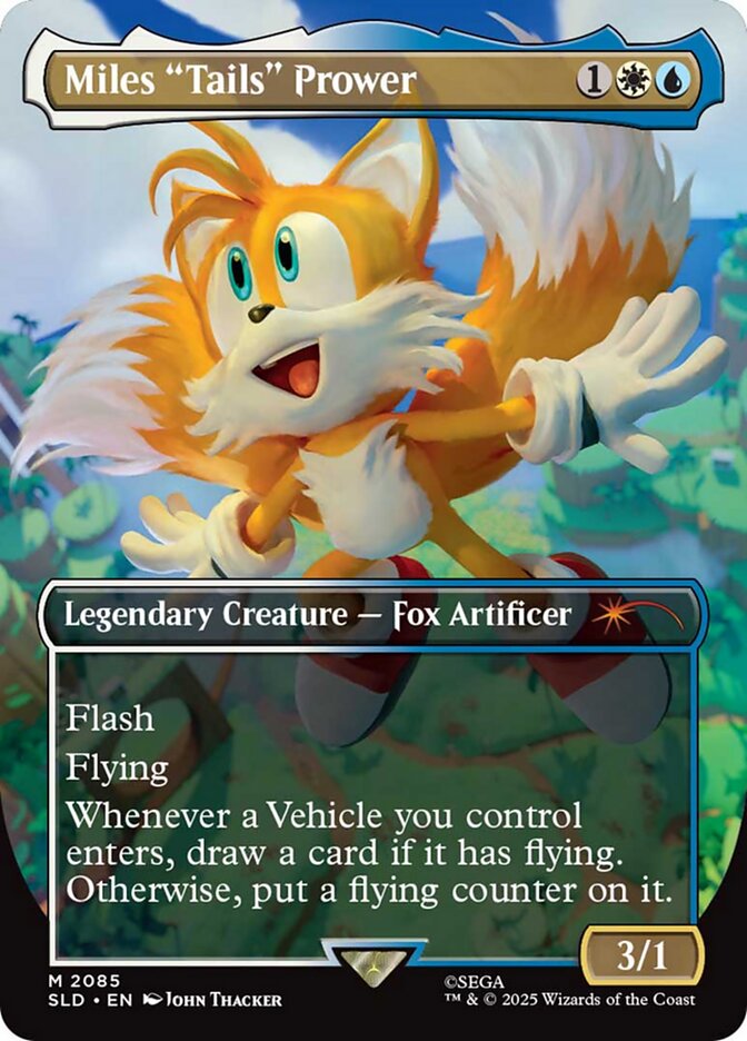Miles "Tails" Prower, Secret Lair Drop Card Art