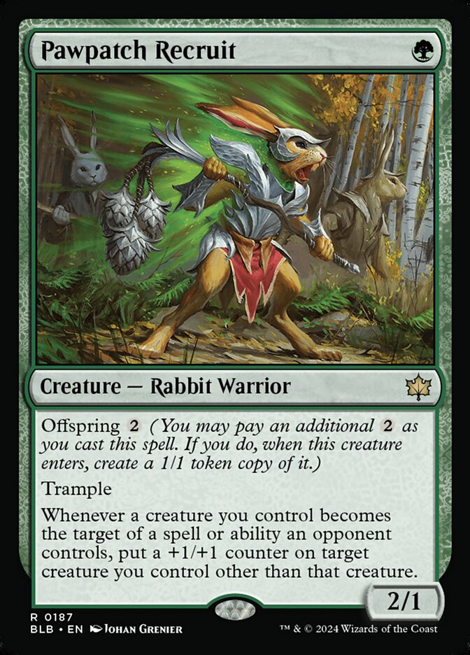 Pawpatch Recruit, Bloomburrow Card Art