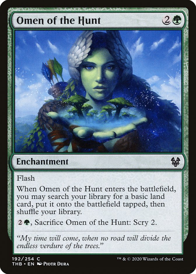 Omen of the Hunt, Theros beyond death Card Art