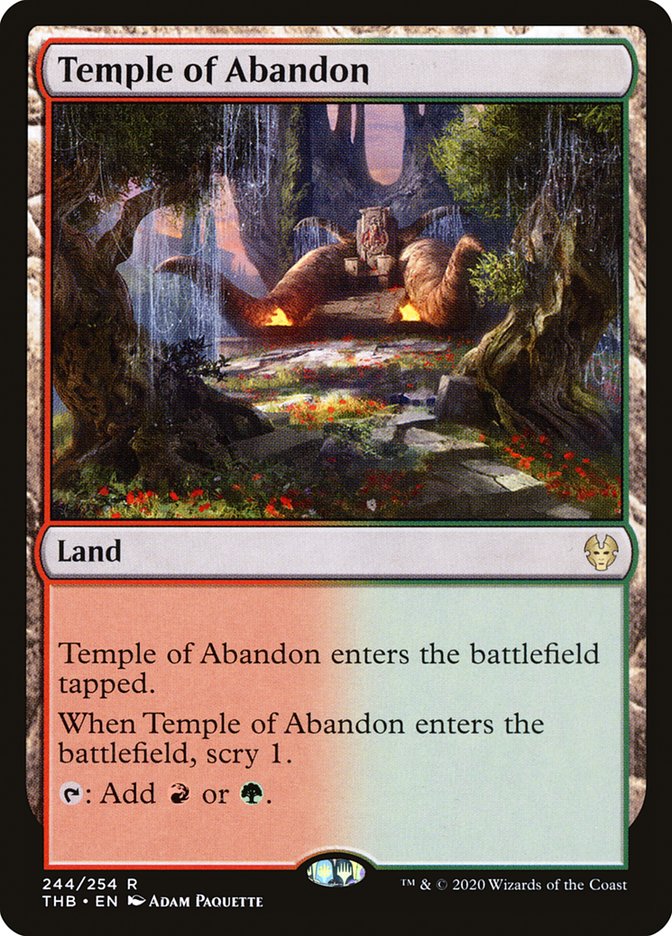Temple of Abandon, Theros beyond death Card Art
