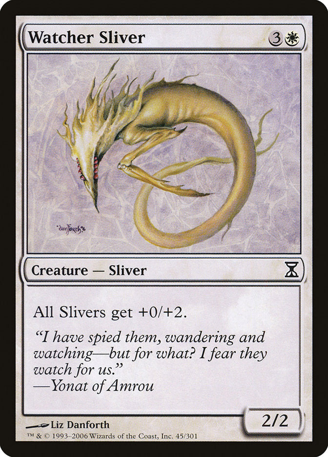 Watcher Sliver, Time Spiral Card Art