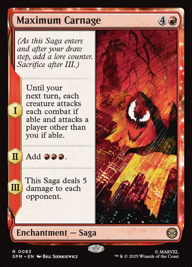 Maximum Carnage, Marvel'S Spider-Man Card Art