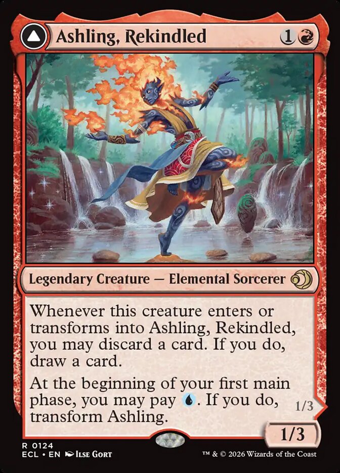 Ashling, Rekindled // Ashling, Rimebound, Lorwyn Eclipsed Card Art
