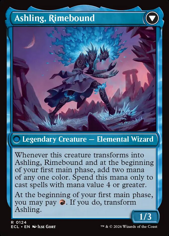 Ashling, Rekindled // Ashling, Rimebound, Lorwyn Eclipsed Card Art