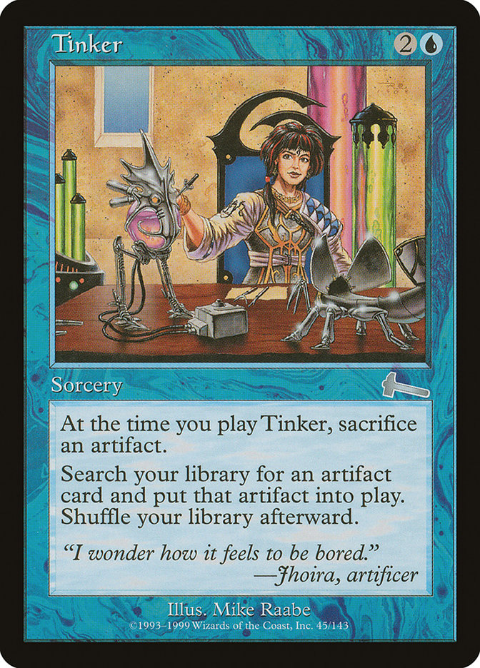 Tinker, Urza's legacy Card Art