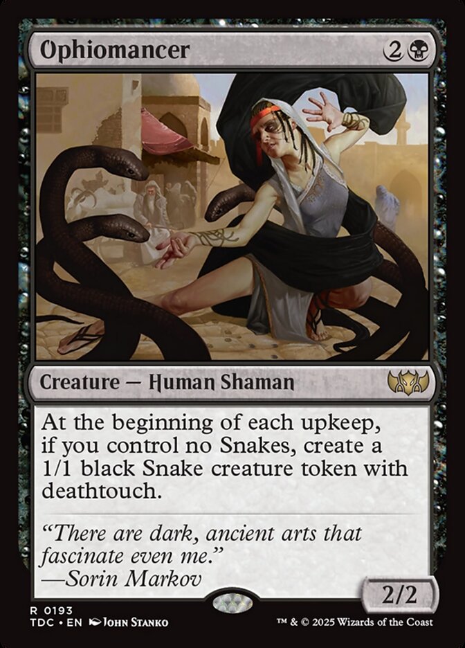 Ophiomancer, Tarkir: Dragonstorm Commander Card Art