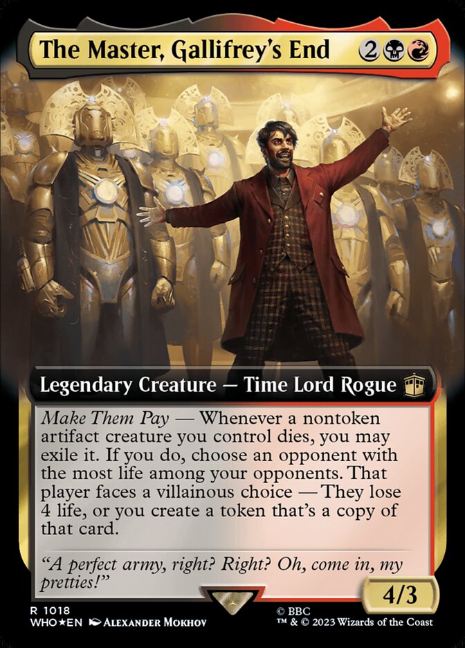 The Master, Gallifrey's End, Doctor who Card Art