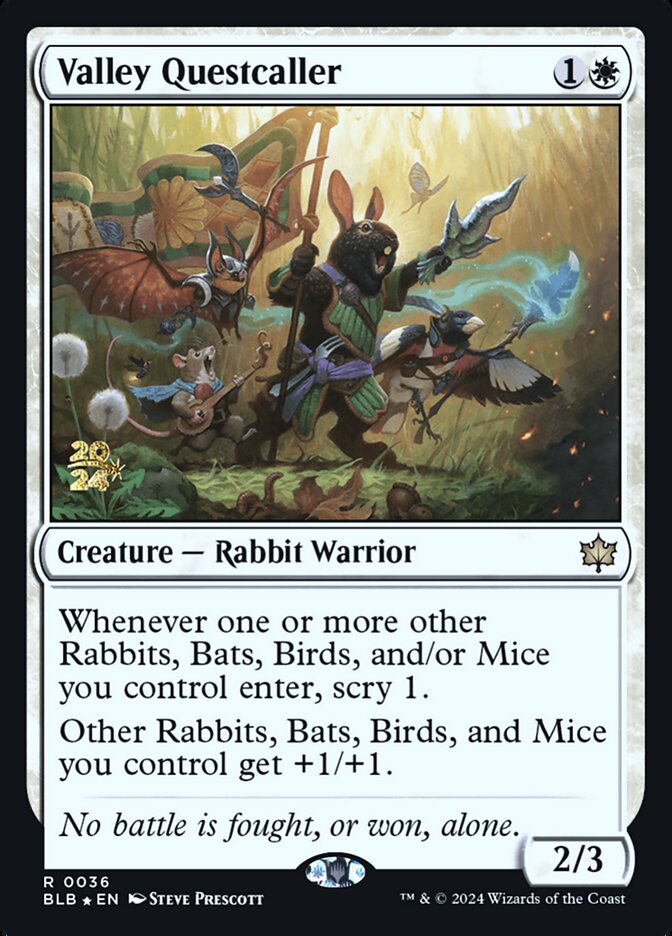Valley Questcaller, Bloomburrow promos Card Art