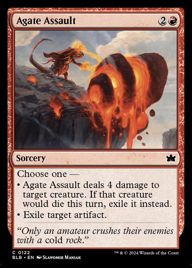 Agate Assault, Bloomburrow Card Art