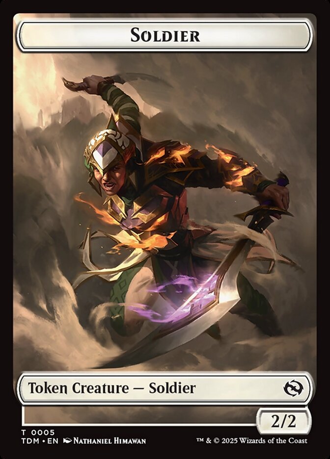 Soldier, Tarkir: dragonstorm tokens Card Art