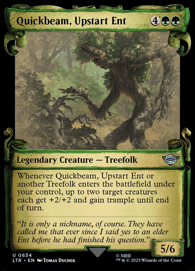 Quickbeam, Upstart Ent, The lord of the rings: tales of middle-earth Card Art