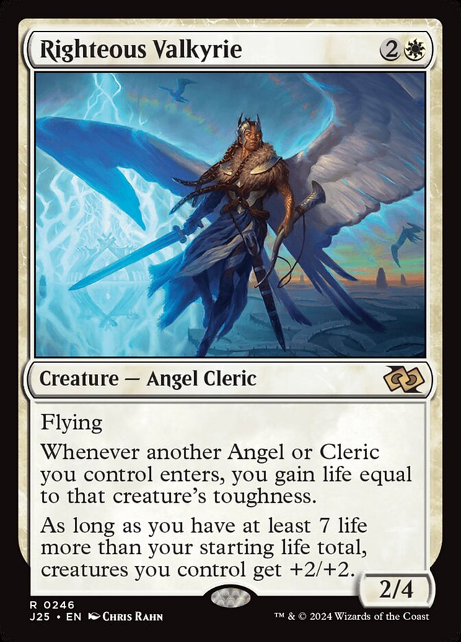 Righteous Valkyrie, Foundations jumpstart Card Art