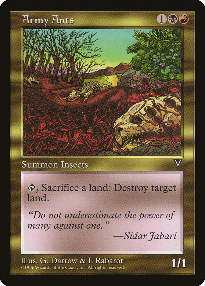 Army Ants, Visions Card Art