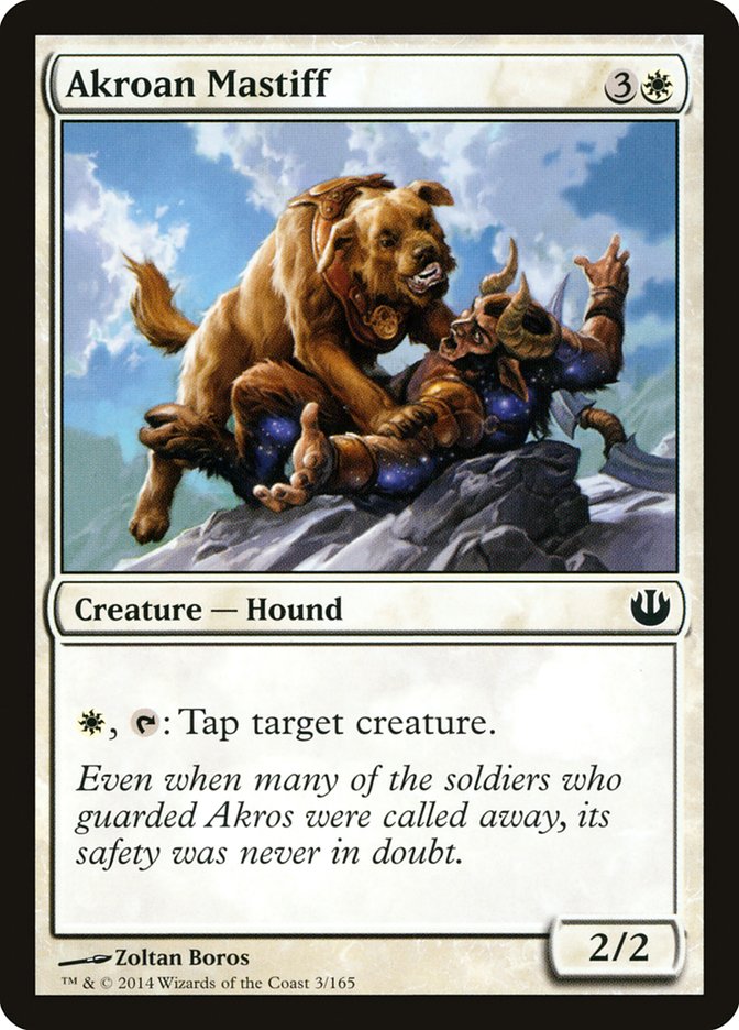 Akroan Mastiff, Journey Into Nyx Card Art