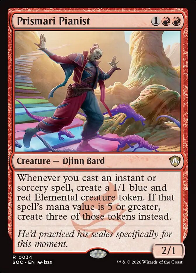 Prismari Pianist, Secrets Of Strixhaven Commander Card Art