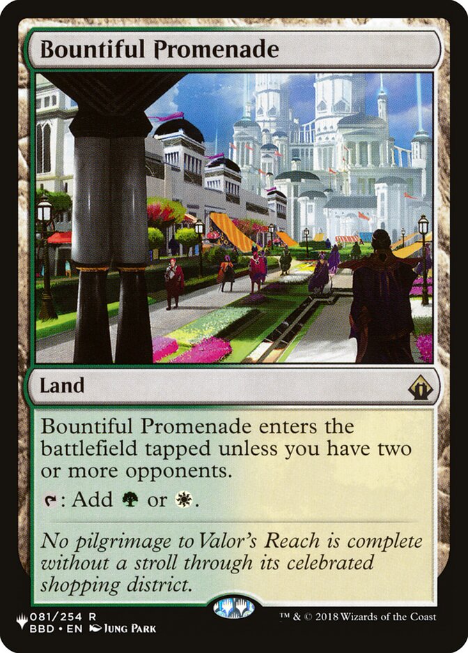 Bountiful Promenade, The List Card Art