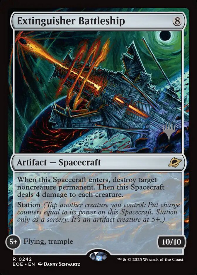 Extinguisher Battleship, Edge of eternities promos Card Art