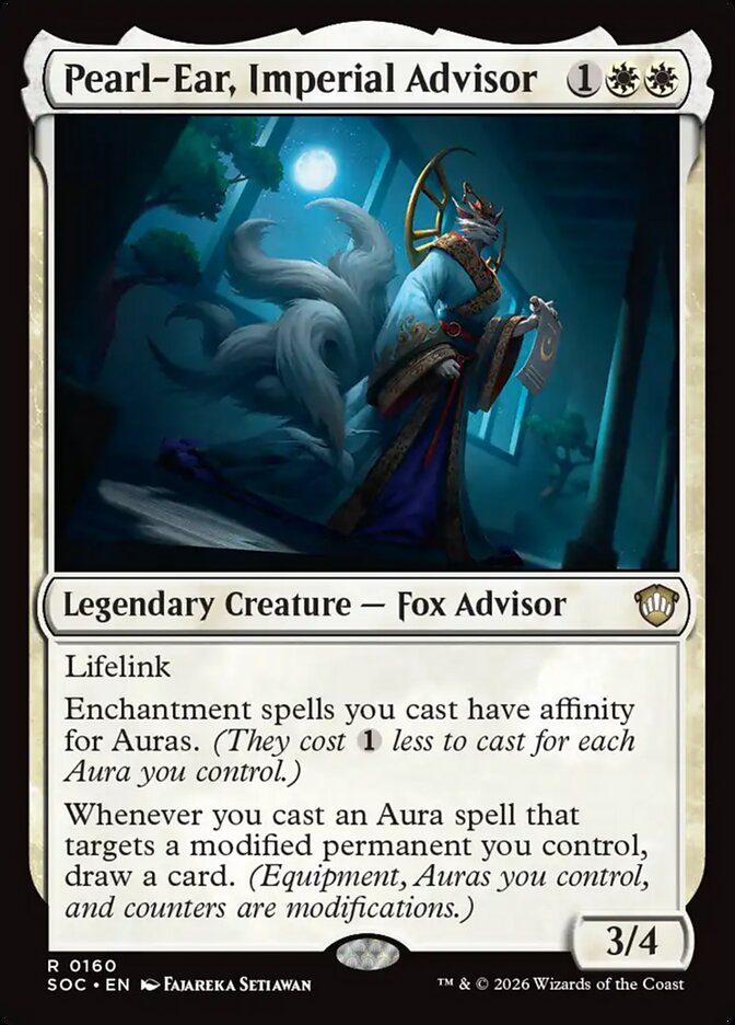 Pearl-Ear, Imperial Advisor, Secrets Of Strixhaven Commander Card Art